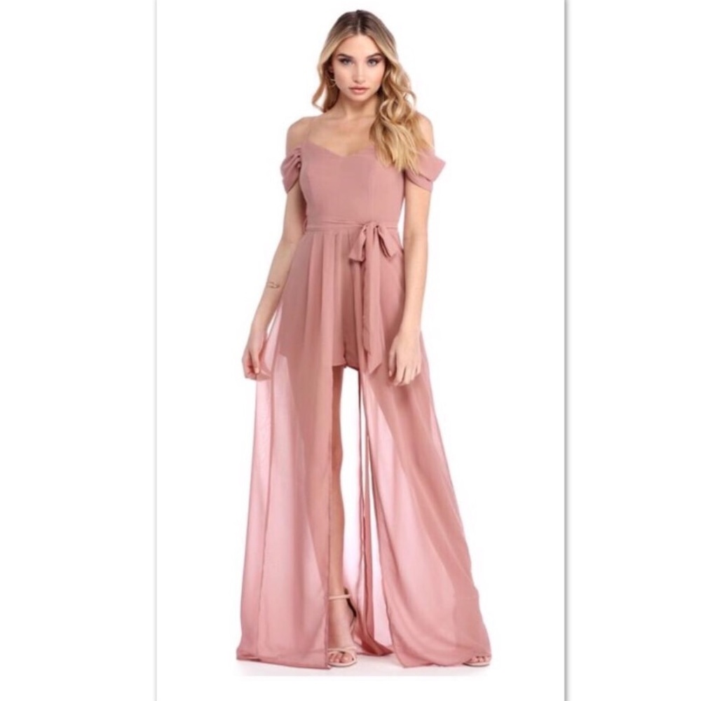 Windsor Off the Shoulder Maxi Romper